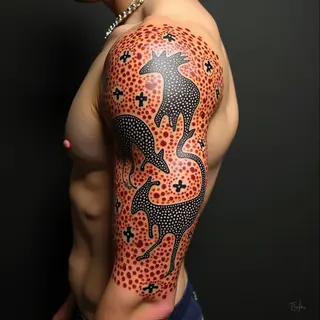 Half Sleeve Tattoo Ideas for Men with Meaning: A Journey Through Dreamtime and Spirit