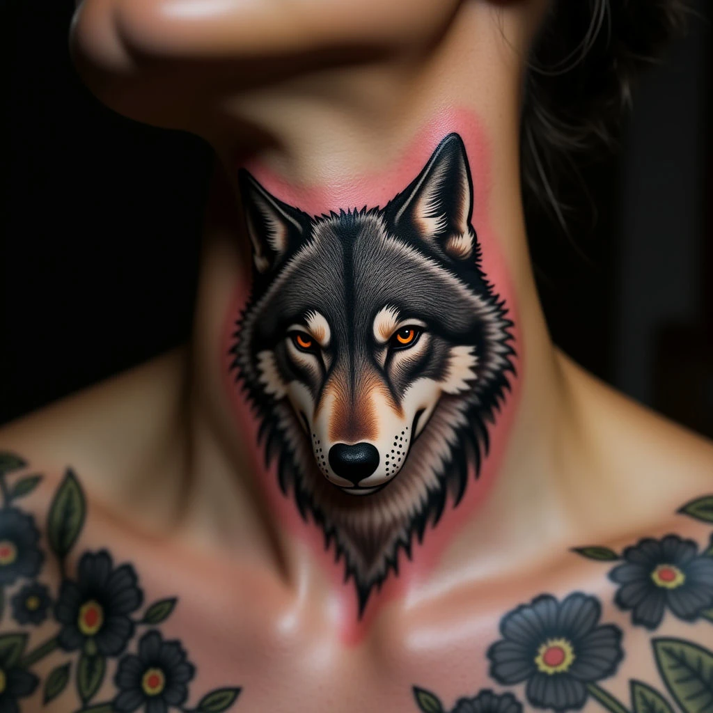 Half Wolf Tattoo: Meaning & Neck Placement Guide