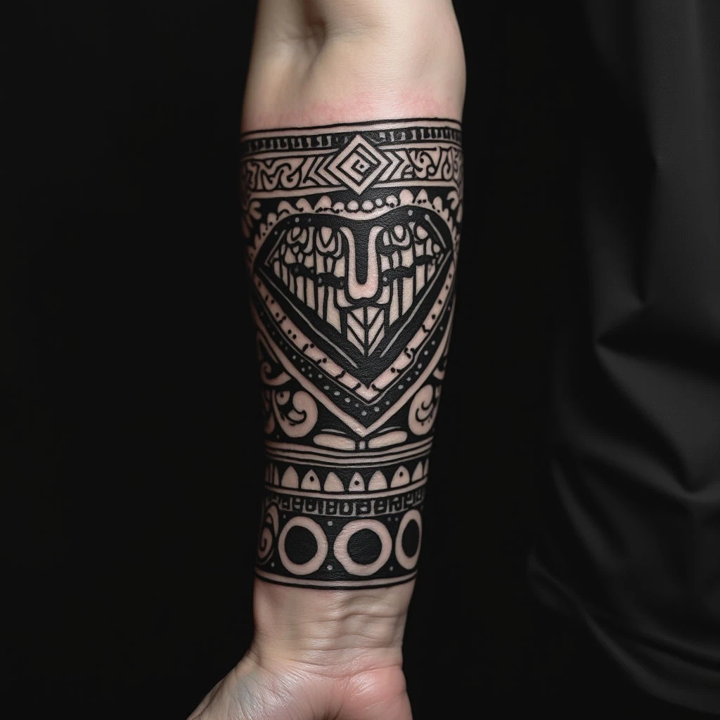 Tribal Hand Tattoo Design