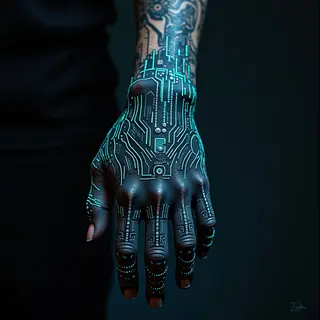 Hand & Wrist Tattoo Designs for Men: A Cyberpunk Guide