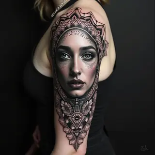 Intricate Arm Sleeve Tattoos: Portraits, Geometry & Dotwork