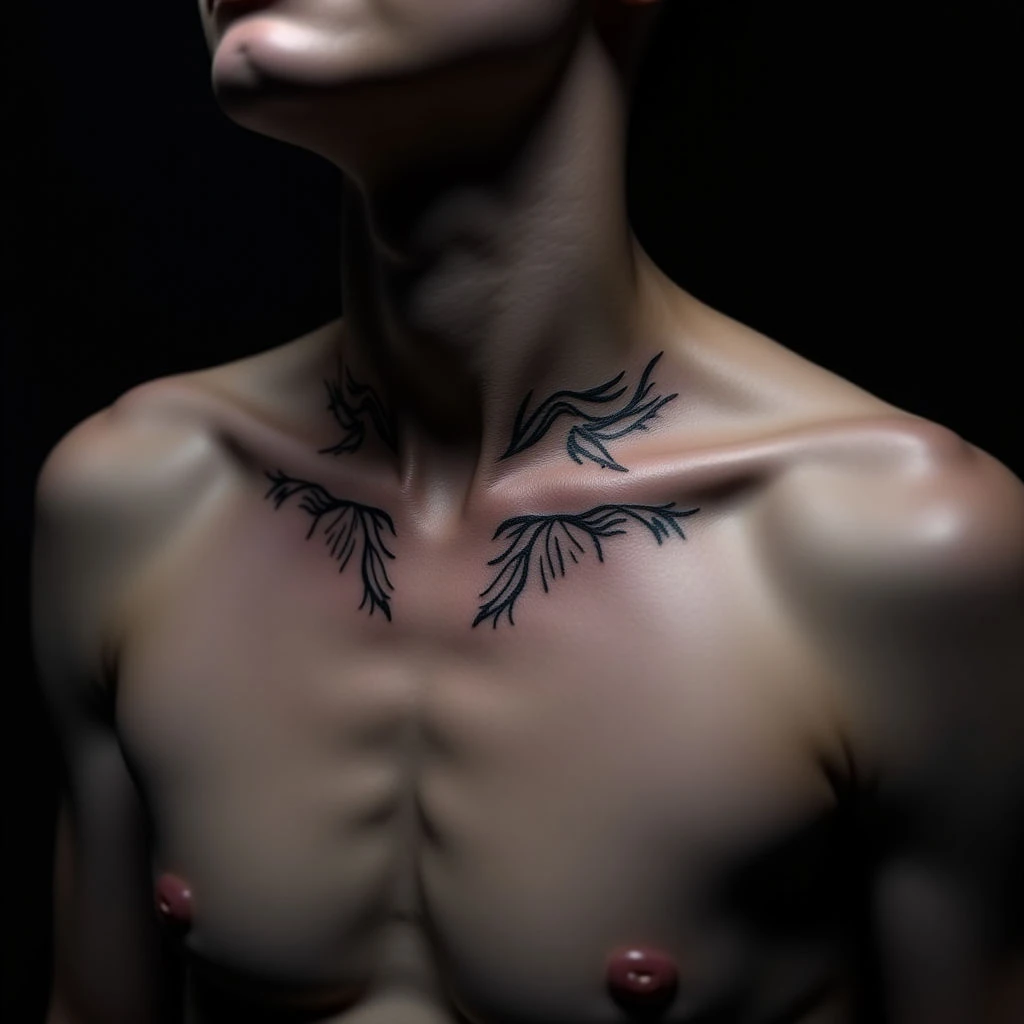 Subtle Strength: Minimalist Mental Health Tattoos for the Collarbone