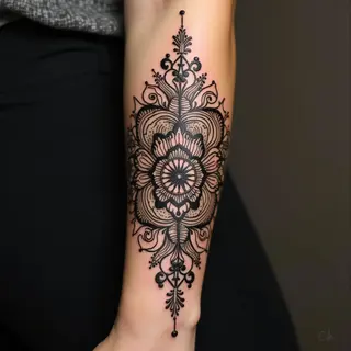 Intricate Henna Forearm Design