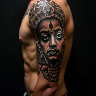 Hindu Tattoo Ideas: A Blackwork Journey Through Divinity
