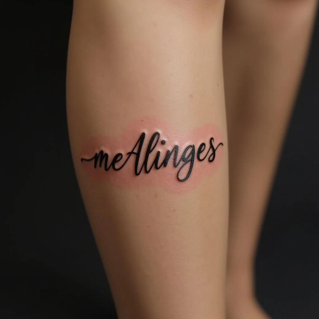 Delicate Calligraphy Tattoos for Baby Girls