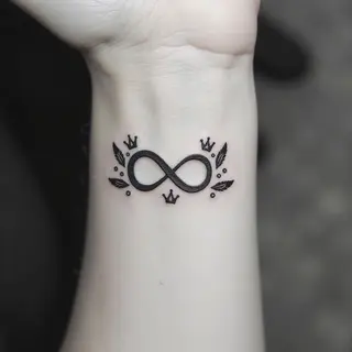Elegant Infinity Tattoo Designs with Personalized Names