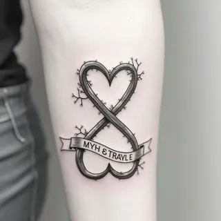 Infinity Sign Tattoo with Two Names: Design, Meaning & Placement Ideas