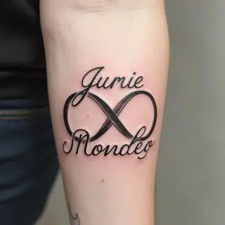 Infinity Sign Tattoo With Two Names: A Guide to Meaning & Design