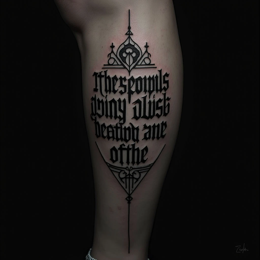 Inspirational Quote Tattoo Ideas: Bold Statements in Ink