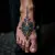 Powerful Irezumi Foot Tattoos for Men: Black & Blue Gold Designs