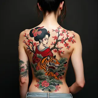 Full Back Japanese Irezumi Tattoo: A Masterpiece of Tradition