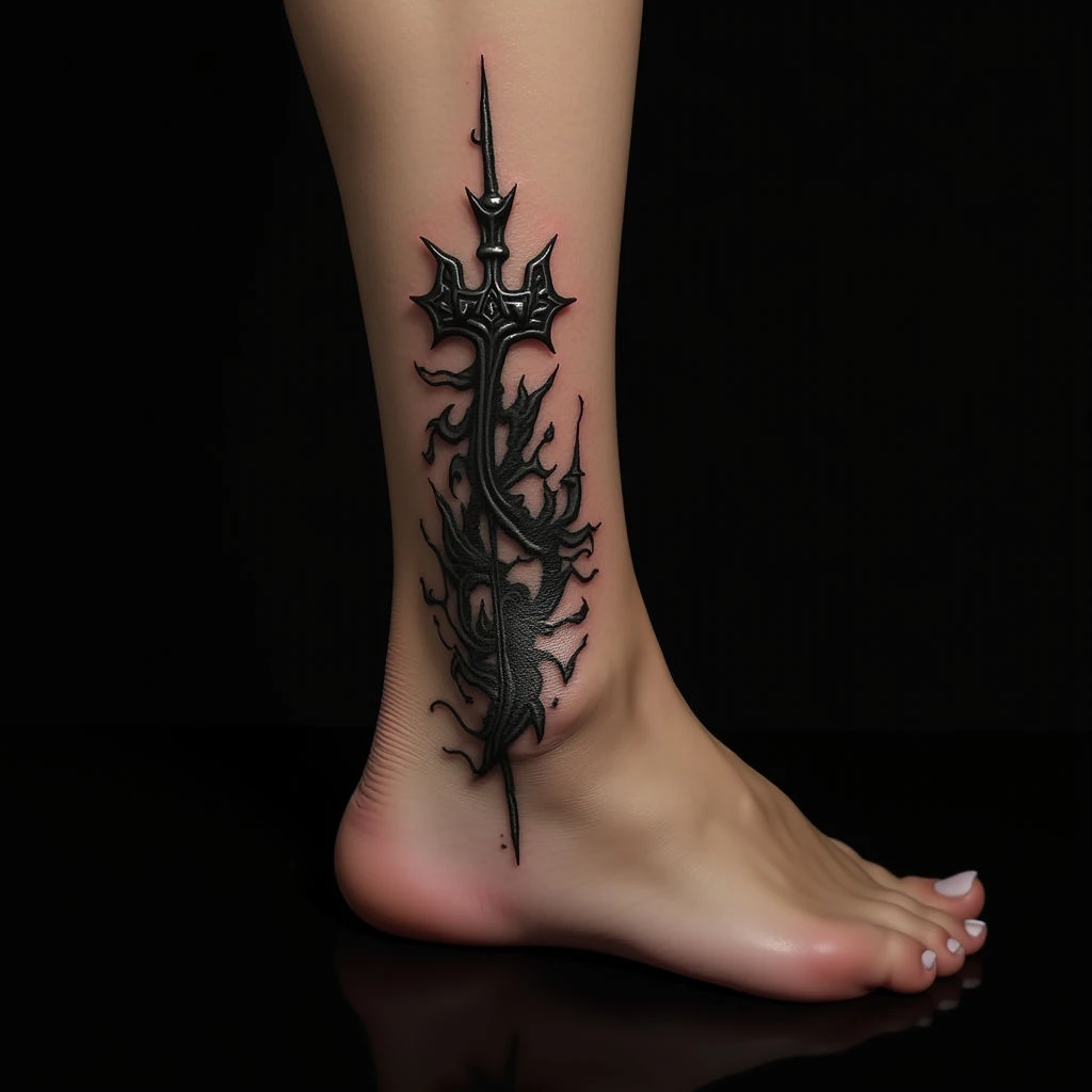 Gothic Irezumi Ankle Tattoos for Men: Meaning & Design Ideas