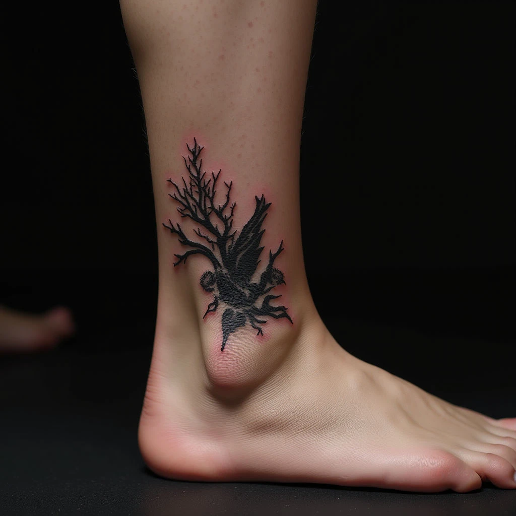 New School Japanese Character Ankle Tattoos: Meaning & Design Ideas