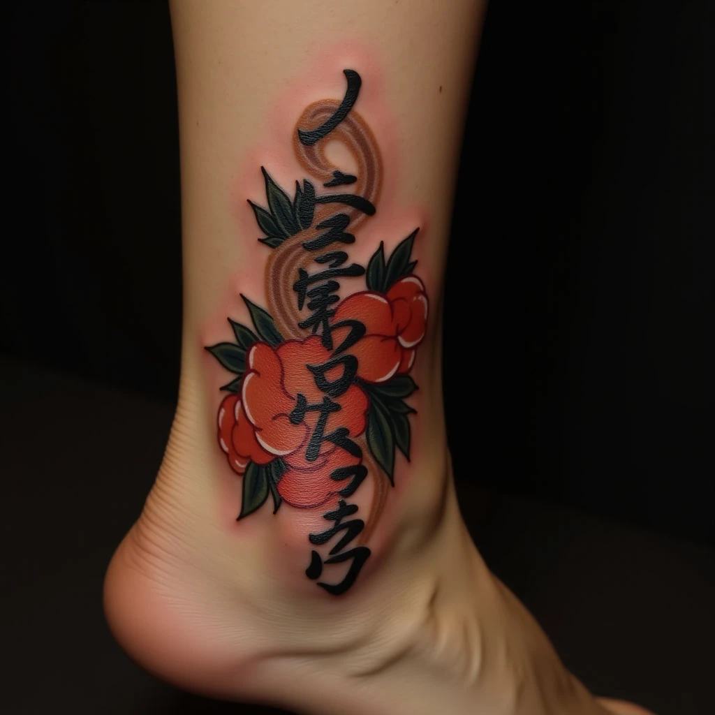 Japanese Words Tattoos on Your Ankle: Meaning & Design Ideas