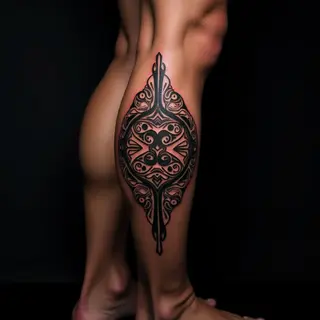 Polynesian Calf Tattoos: Meanings & Realistic Designs