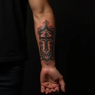 Abstract Italy Tattoos: Metallic Forearm Designs
