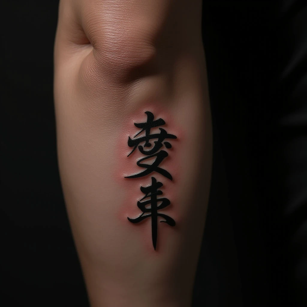 Small Japanese Forearm Tattoos for Men: Behind the Ear Inspiration