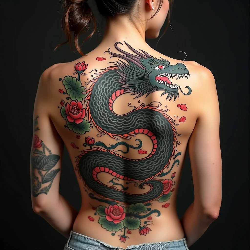 Majestic Dragon Irezumi: A Traditional Japanese Masterpiece