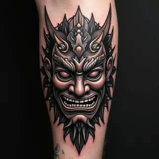 Unveiling the Symbolism of Japanese Mask Tattoos: Meaning & Inspiration