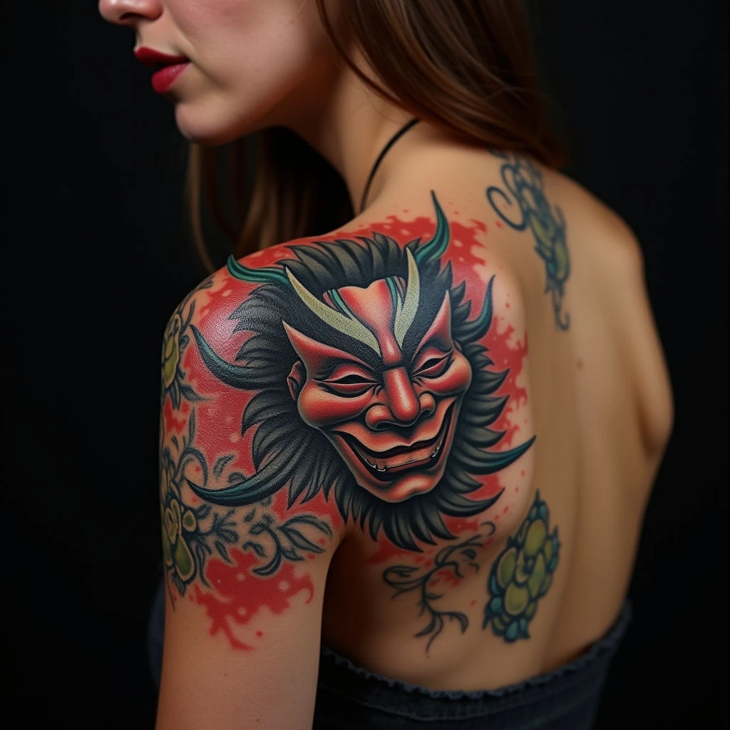 Japanese Mask Tattoo Meaning for Women: A Guide to Symbolism and Styles