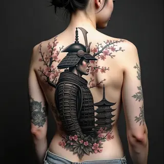 Majestic Samurai Backpiece: A Japanese Irezumi Masterpiece
