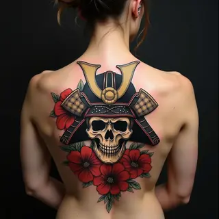 Samurai Spirit: Traditional Japanese Tattoo Design