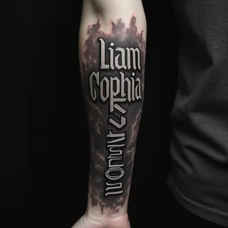 Kids Name Tattoo Ideas: Ink Your Legacy in Darkness