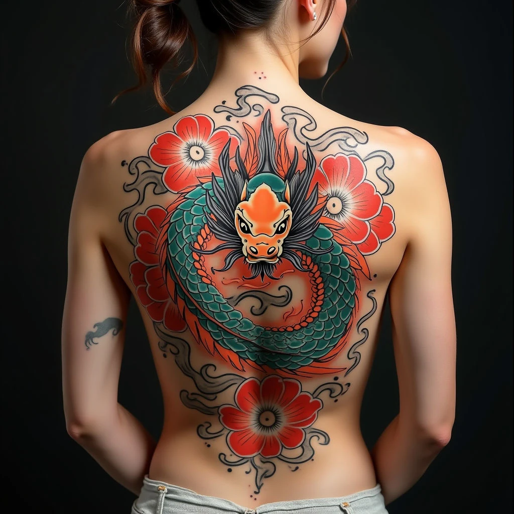 Majestic Koi Dragon: A Fusion of Strength and Serenity