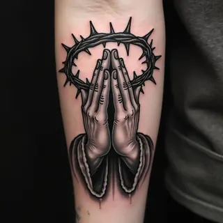 Powerful Praying Hands Tattoo: A Symbol of Faith and Resilience