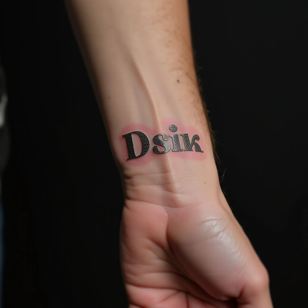 Abstract Kids Name Hand Tattoos: Unique Silver Designs