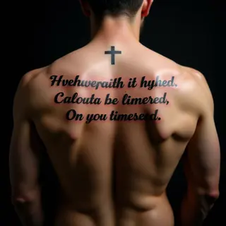 Meaningful Back Tattoos for Men: Inspiring Quote Designs