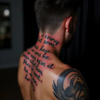 Powerful Bible Quotes for Guys: Behind-Ear Tattoos