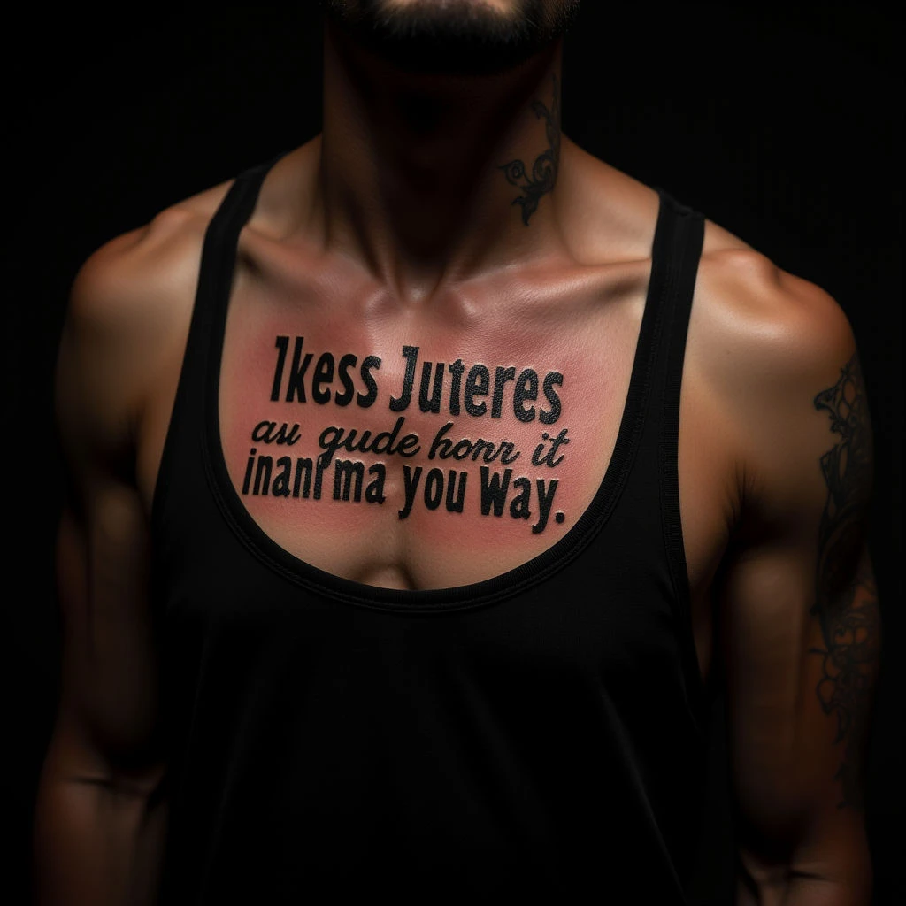 Powerful Bible Quotes for Men's Chest Tattoos