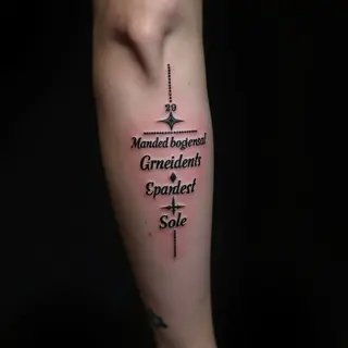 Powerful Bible Verse Tattoos for Men on Your Leg