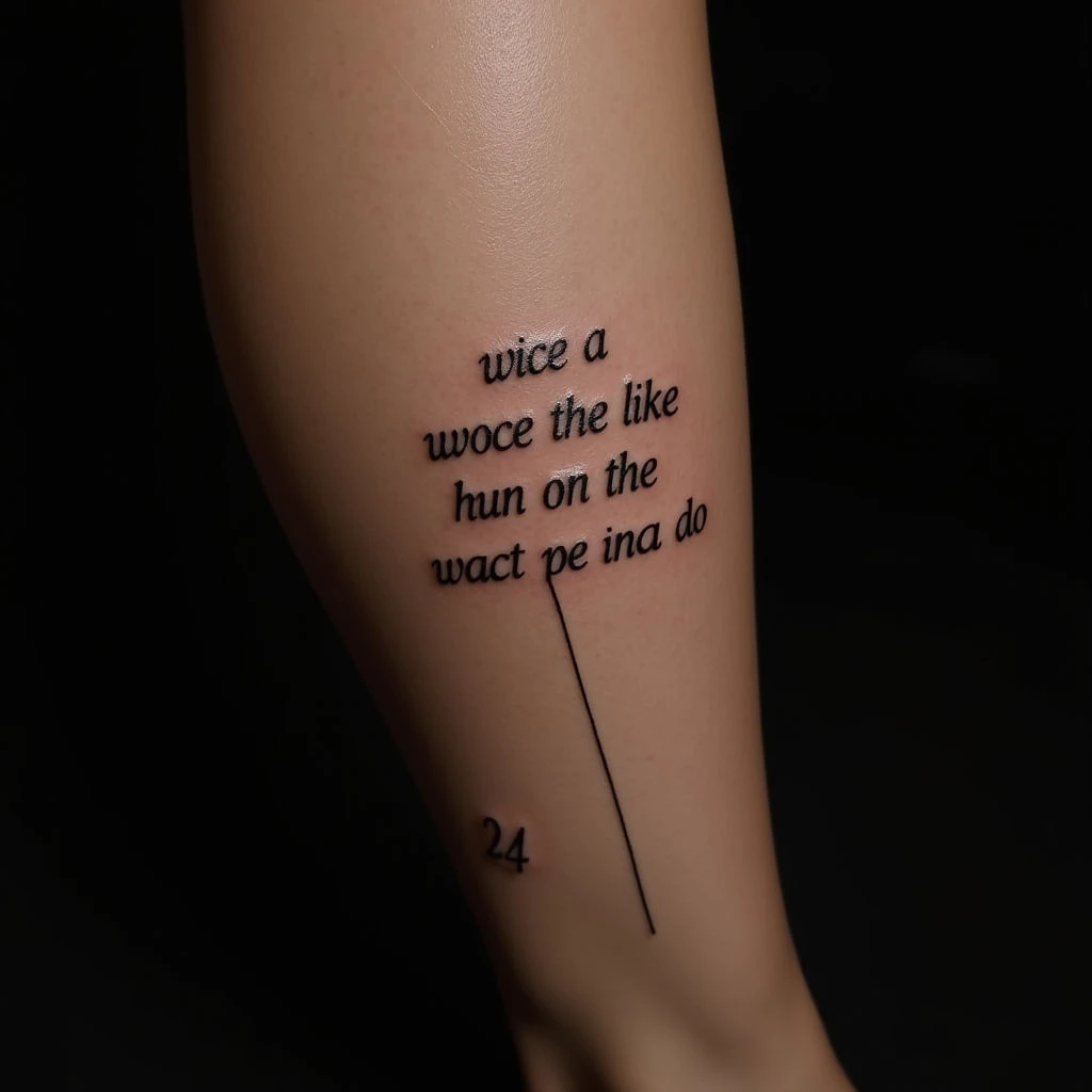 Short & Meaningful Lettering Tattoos for Women