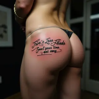 Powerful Short Quote Tattoos for Your Hip – Black & Grey Designs