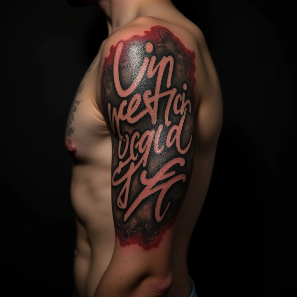 Christian Sayings Tattoos: Surreal Lettering Designs