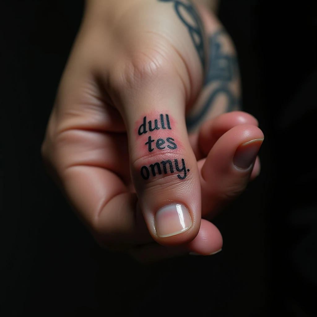 Cute Sayings for Finger Tattoos: New School Style Inspiration