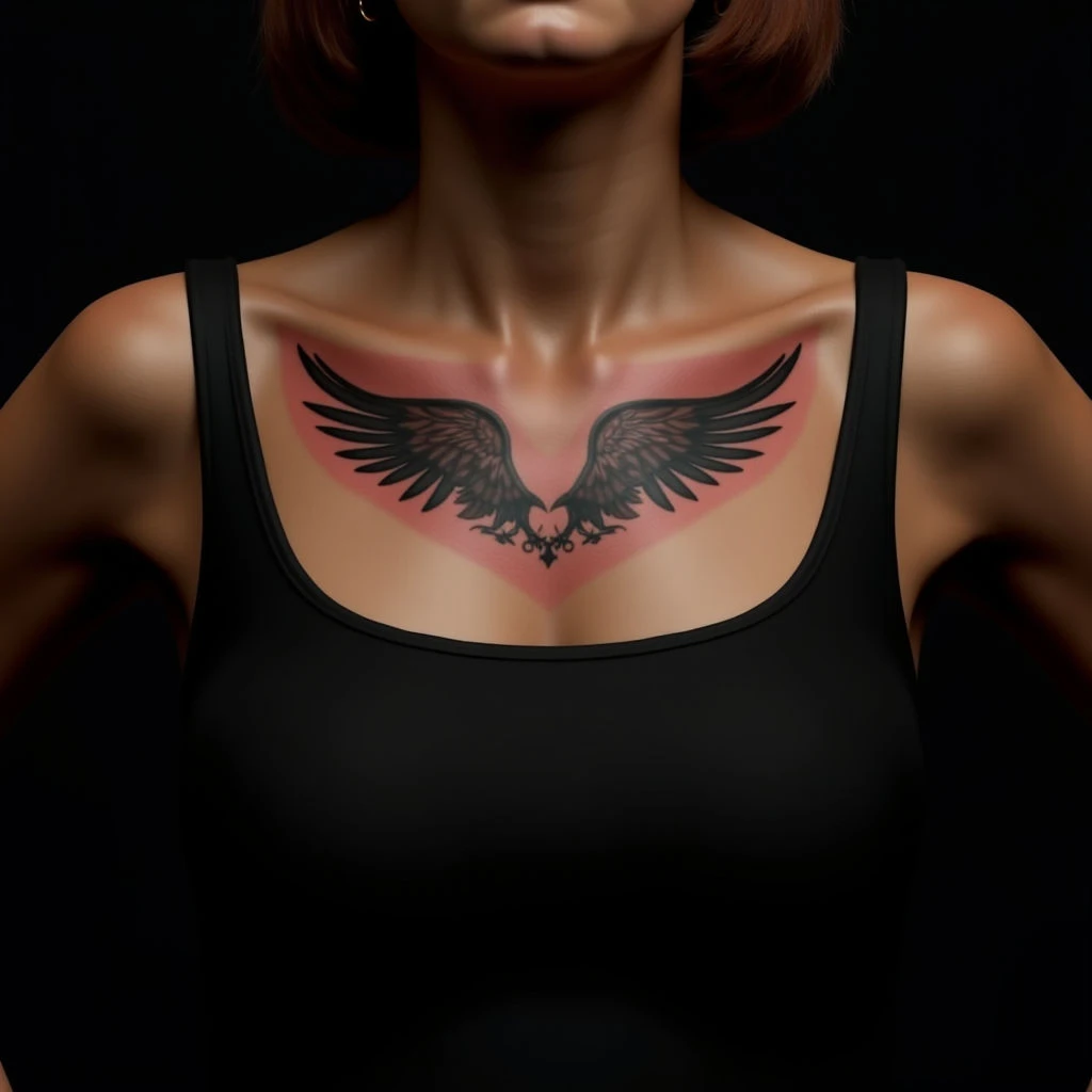Small Faith Tattoos for Women: Inspiring Chest Designs