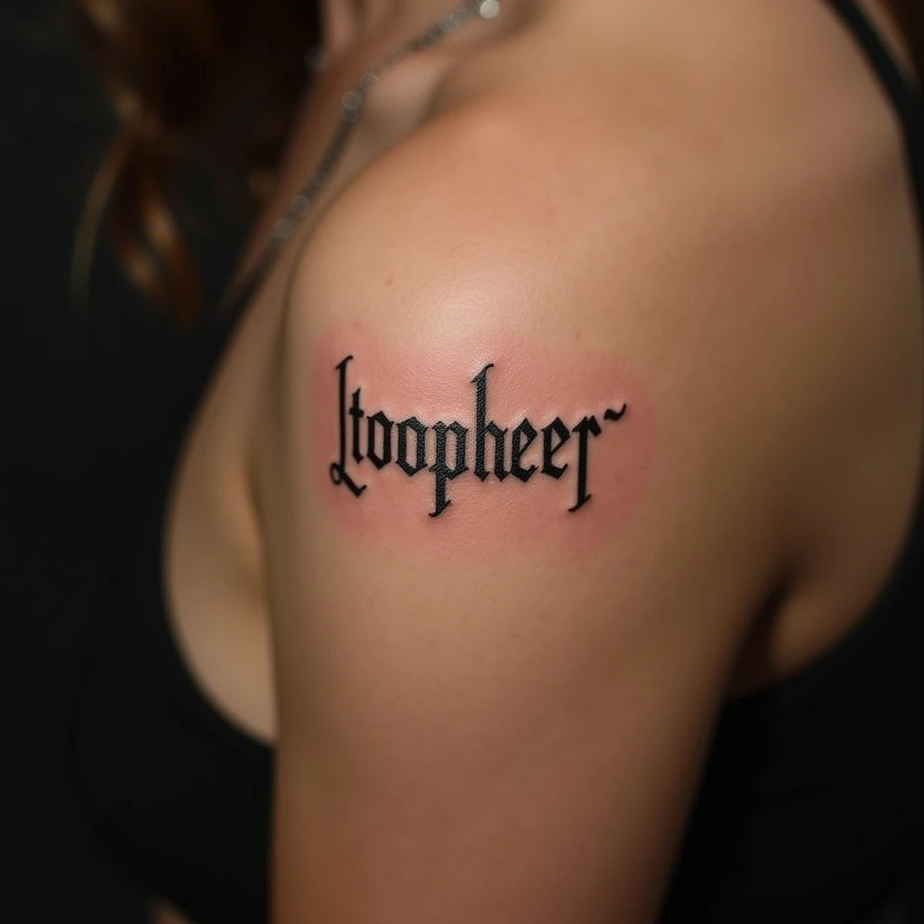 Small Word Tattoos for Women: Fine Line Green Inspiration