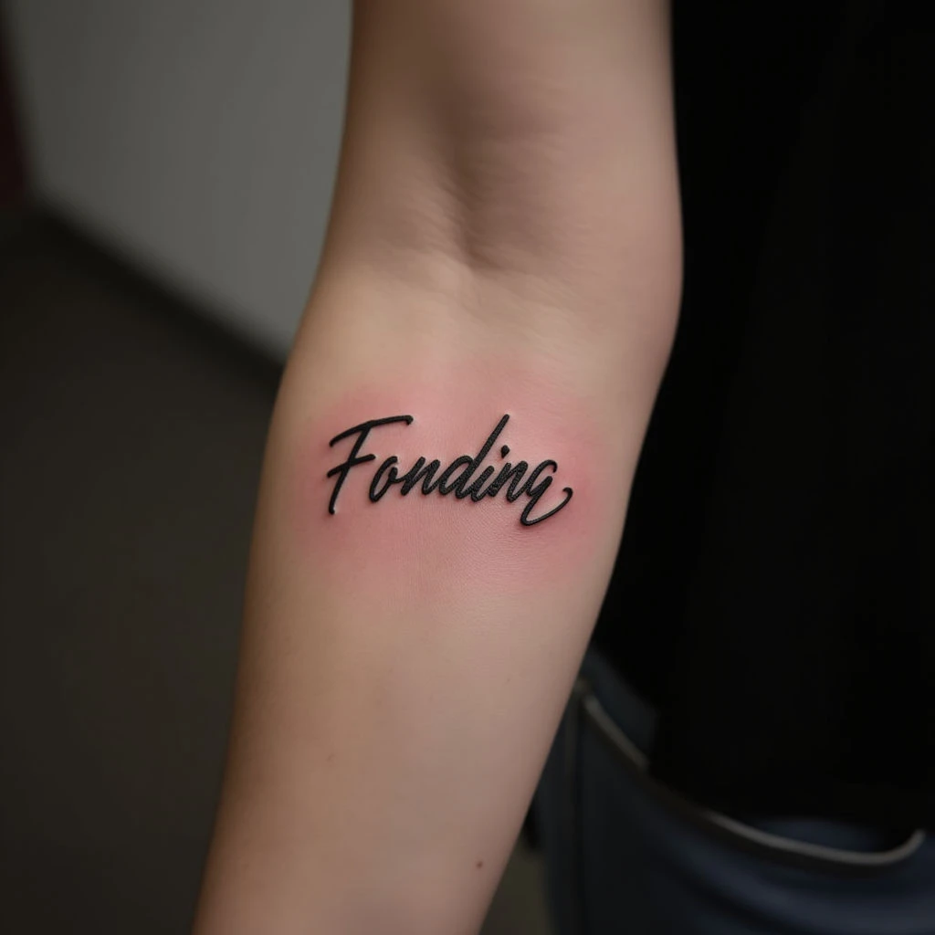 Small Forearm Name Tattoos: Delicate Linework Designs