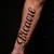 Realistic Full Sleeve Name Tattoo Designs in Brown & Red Tones