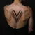 Geometric Last Name Tattoos for Your Back