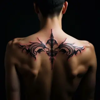 Powerful Gothic Lettering Tattoos for Your Collarbone