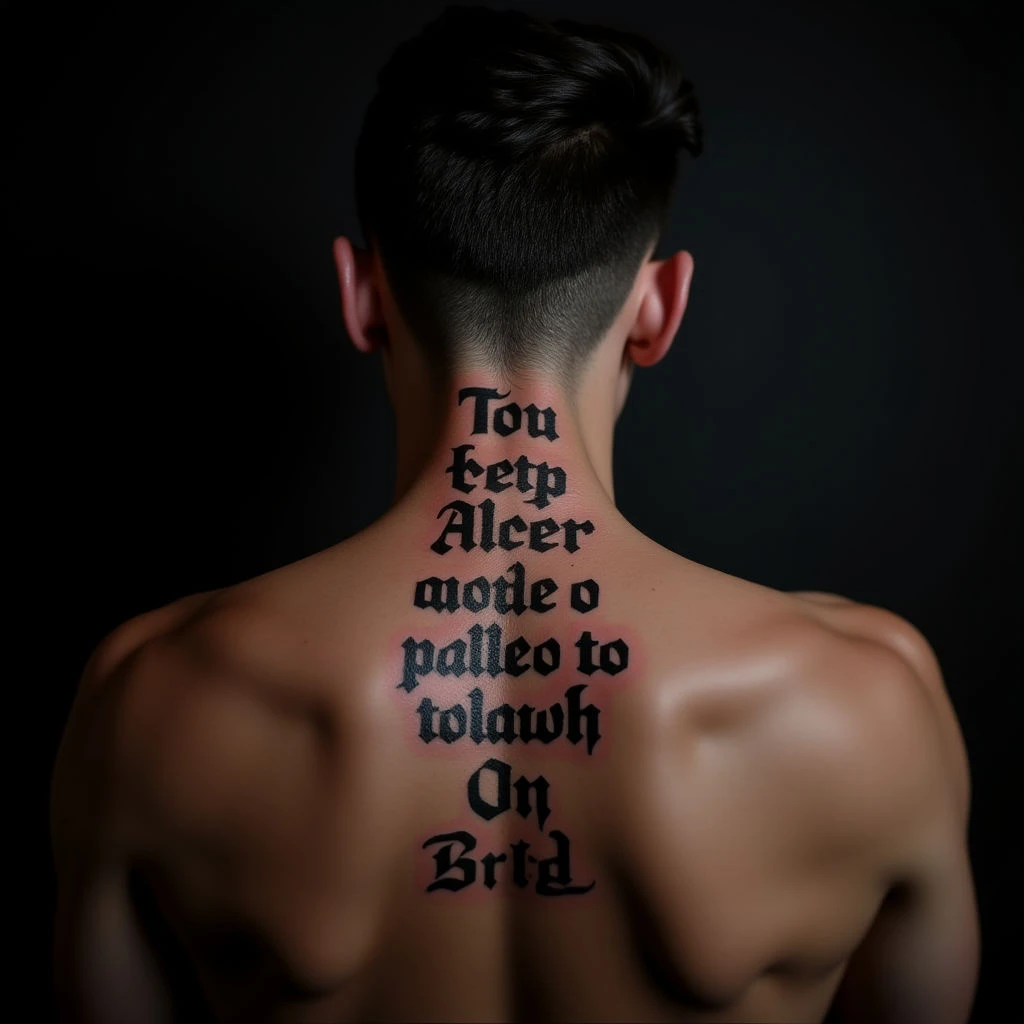 Gothic Lyrics Tattoos: Behind the Ear Inspiration