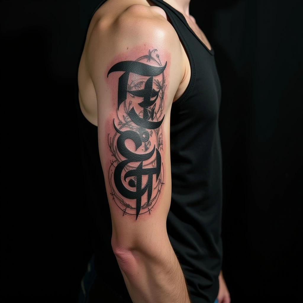 Gothic Name Tattoos for Men: A Bold Statement