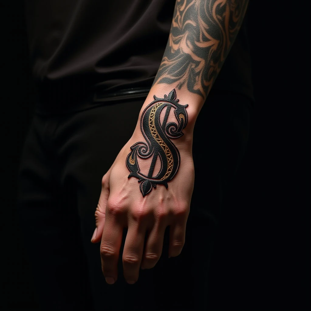 Hand Tattoos with Names: Biomechanical Designs for Guys