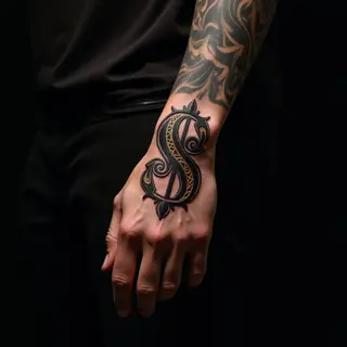 Hand Tattoos with Names: Biomechanical Designs for Guys