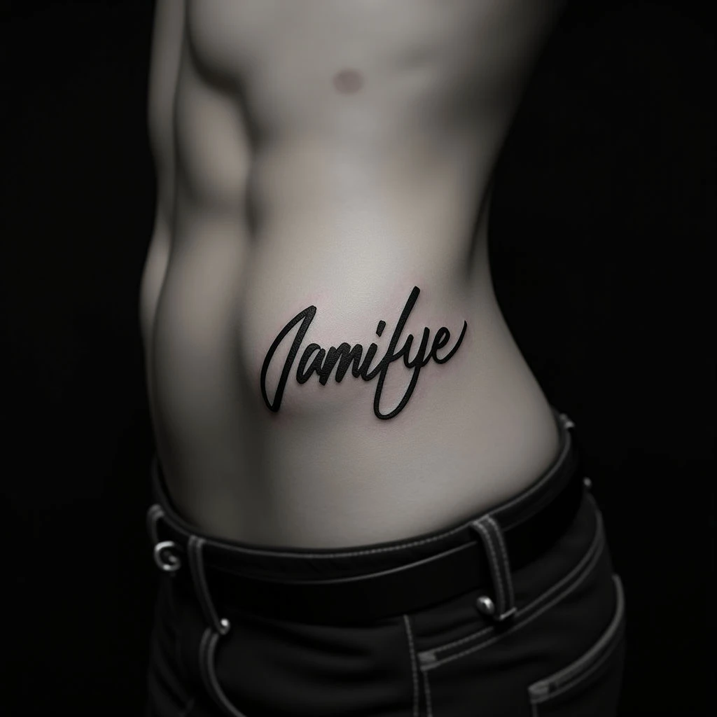 Handwritten Ribcage Tattoos for Men: Linework Inspiration