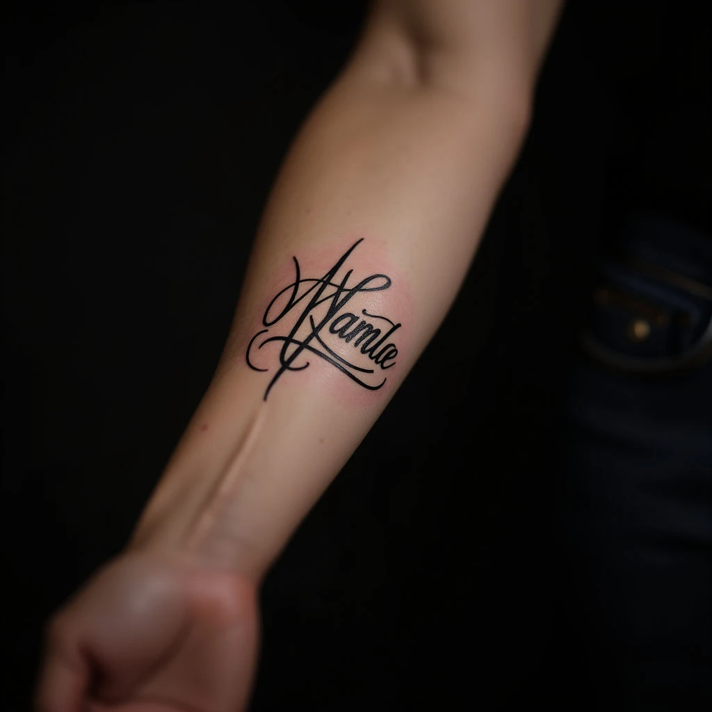 Best Forearm Spots for Husband's Name Tattoo
